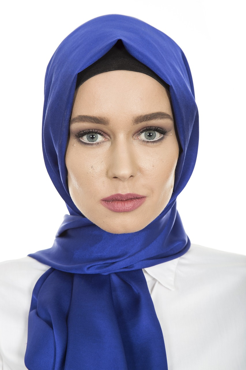 hijab, head cover, hair
